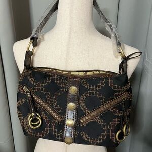NWOT Black and Brown Women's Bag